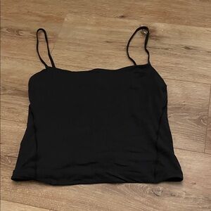 Lululemon cropped black tank top